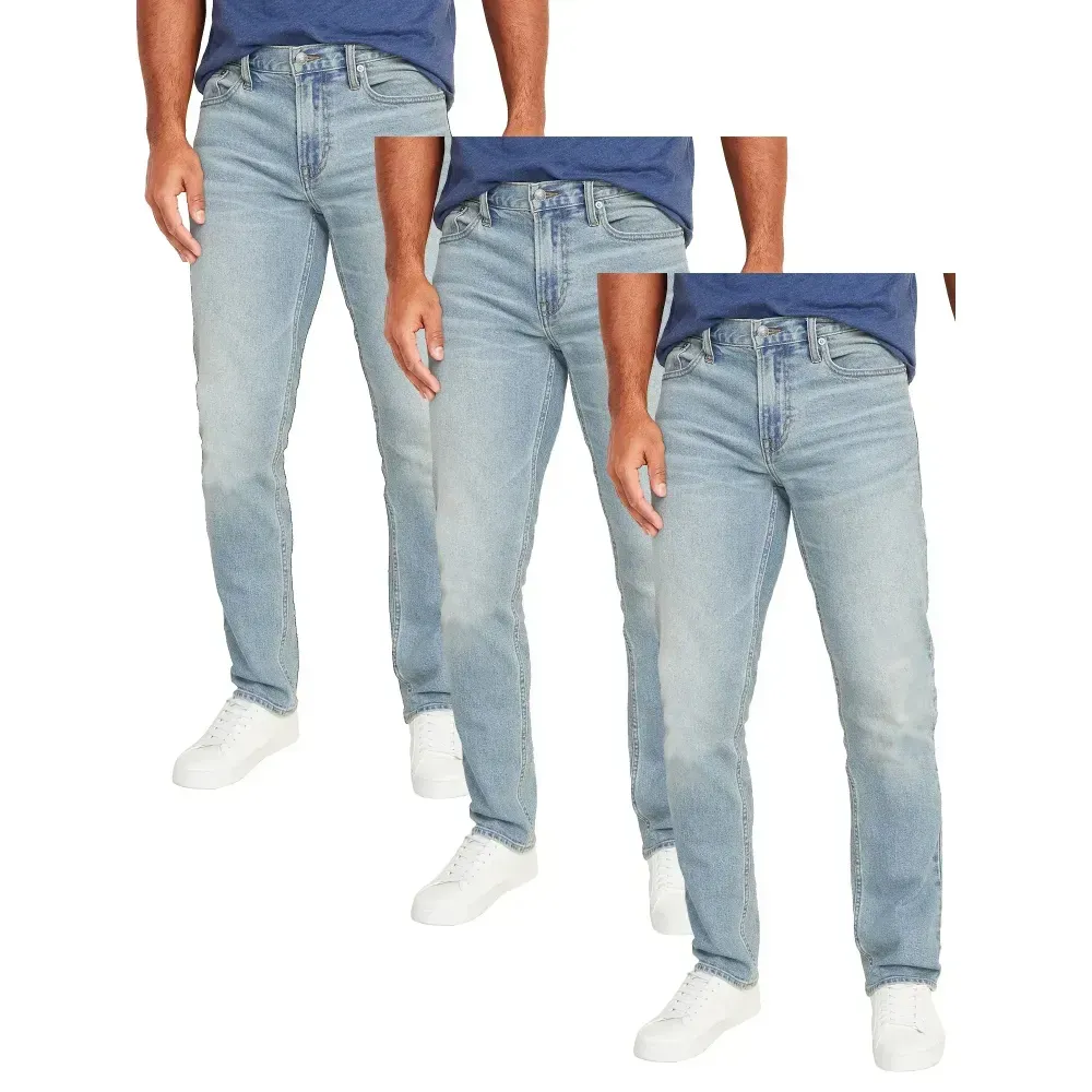 🔥 Men's 5-Pack Relaxed Fit DuraStretch Jeans | Big Size 28W-56W Denim Pants