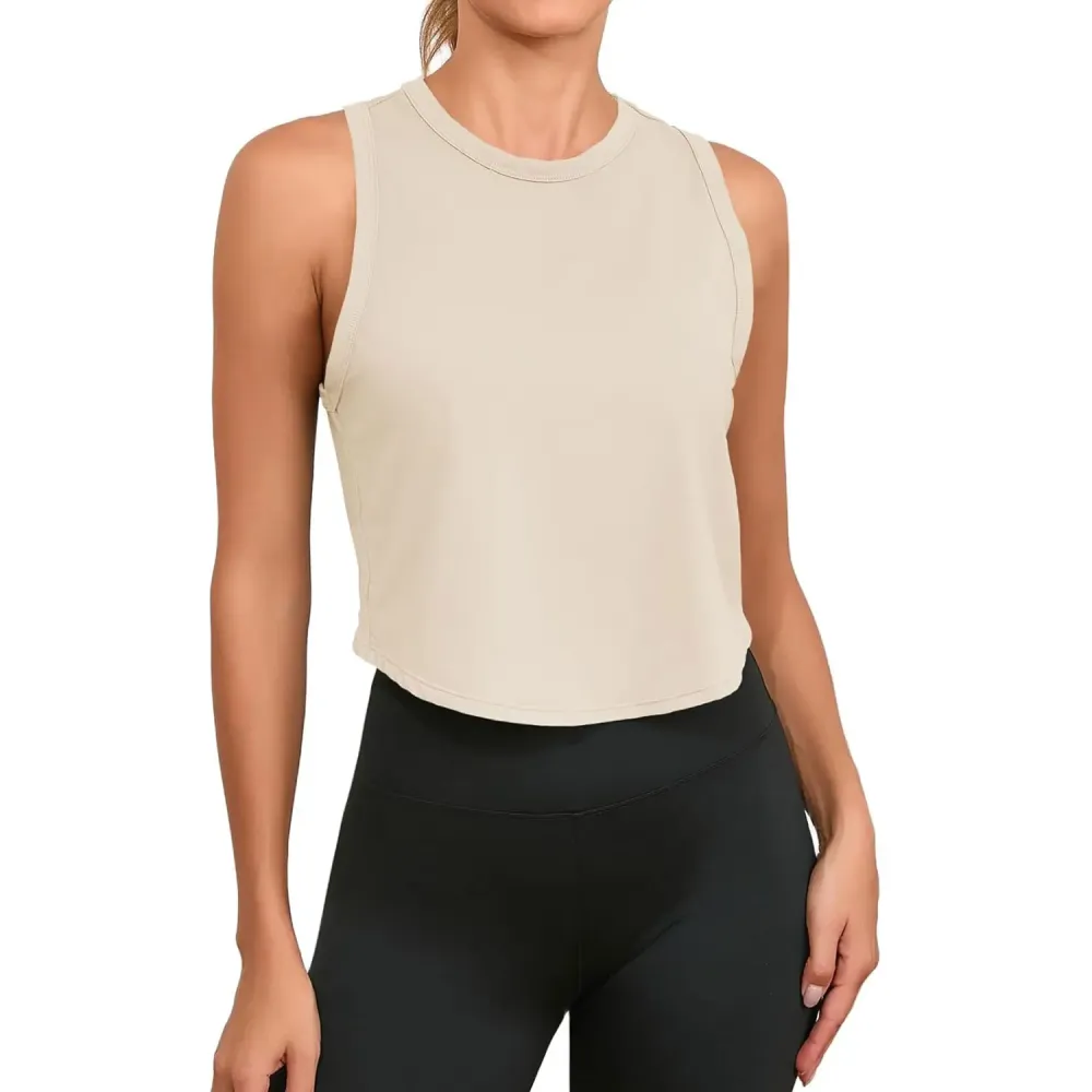 Women's Workout Cropped Tank Tops