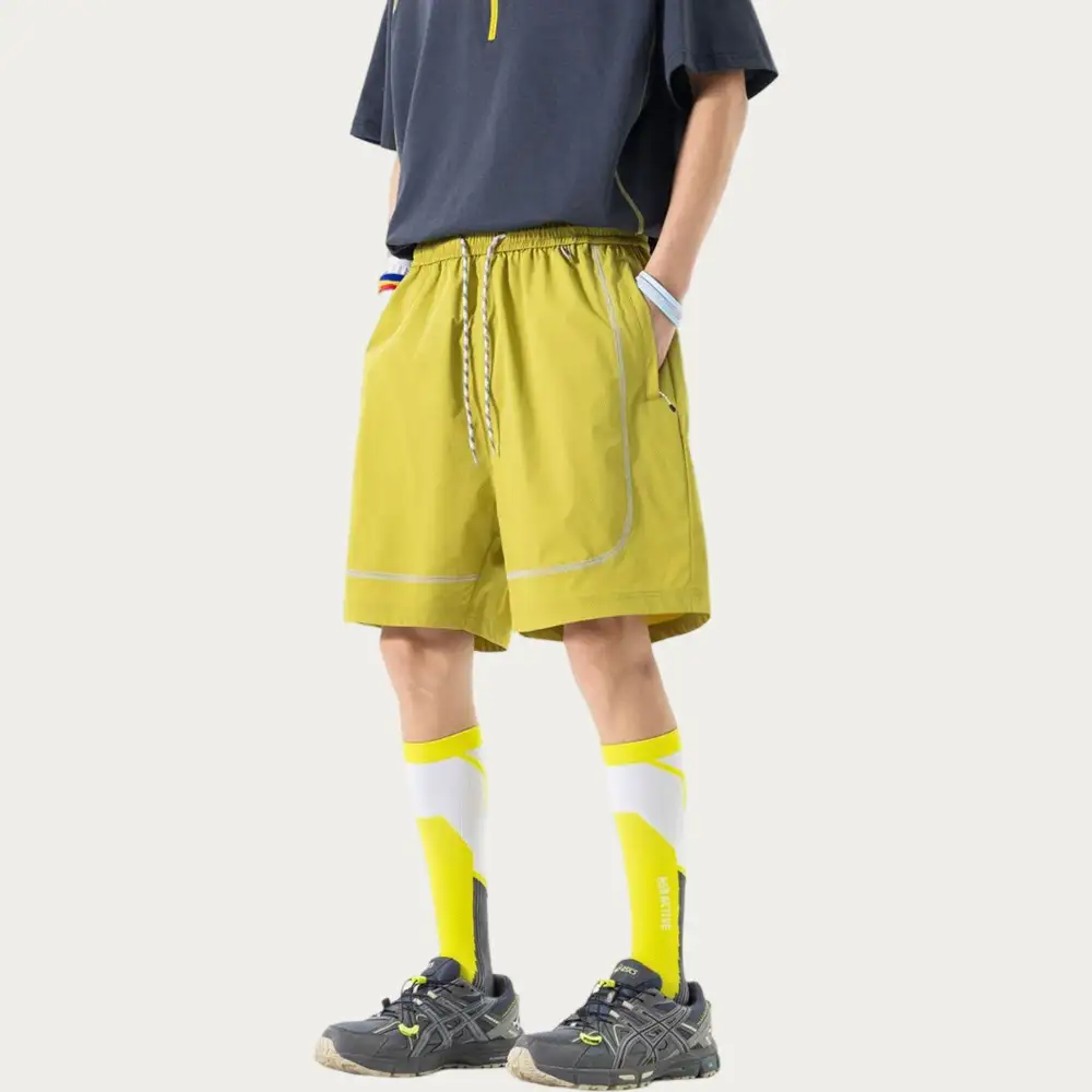 Drawstring Pocketed Lightweight Men's Athletic Shorts