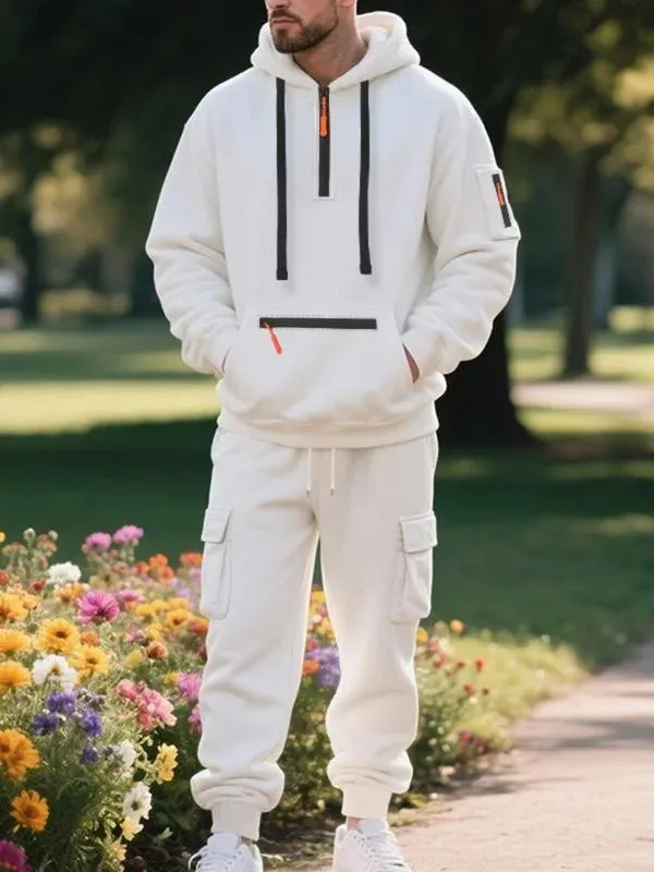 Men's Multi-Functional Hoodie and Trousers Set