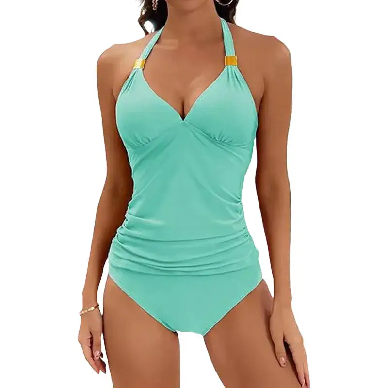 Tankini Swim Set With Shorts Soft Drape