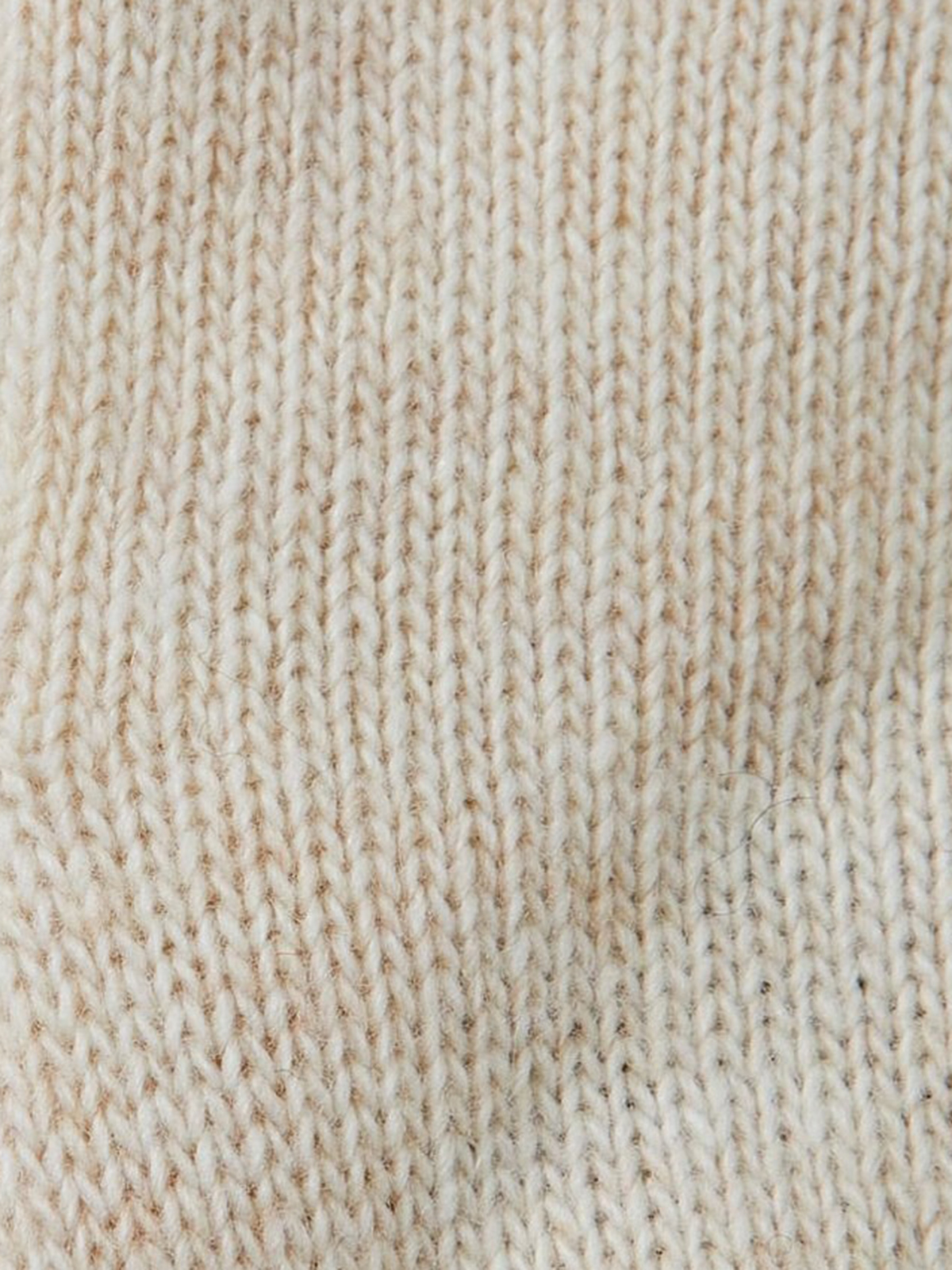 Cream Wool Blend Gloves