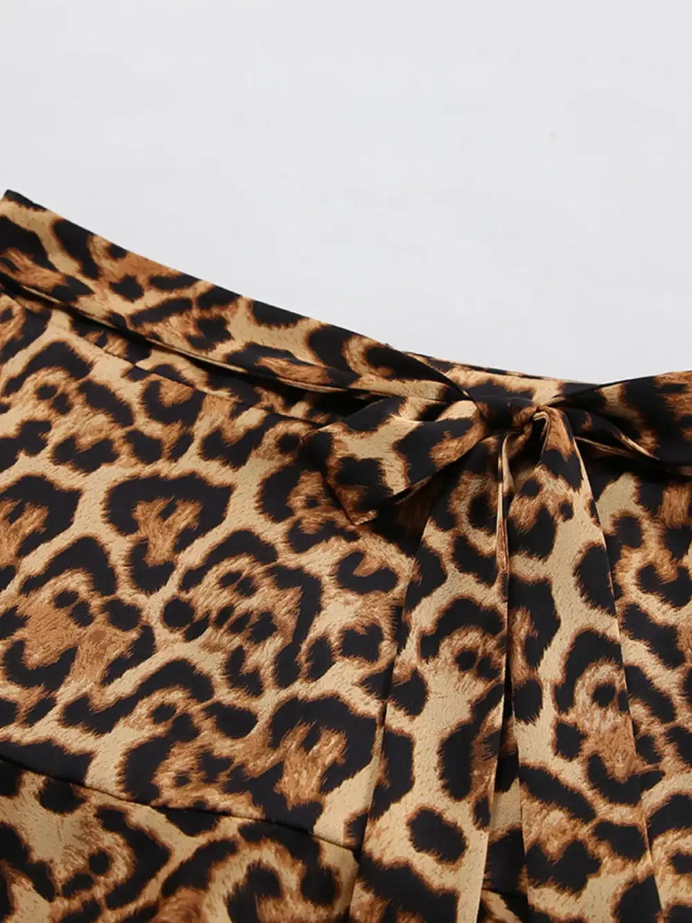 Natural Printed Leopard Skirt