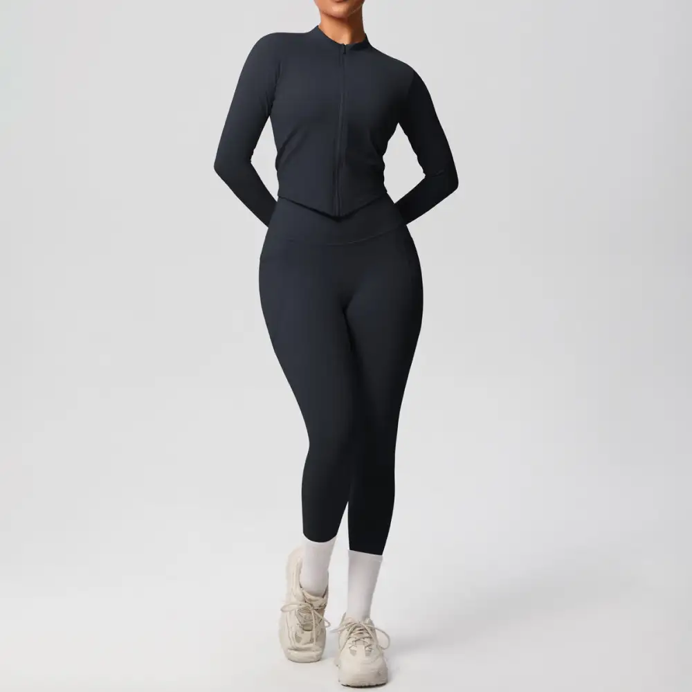Long-Sleeve Yoga Two-Piece Activewear Active Set