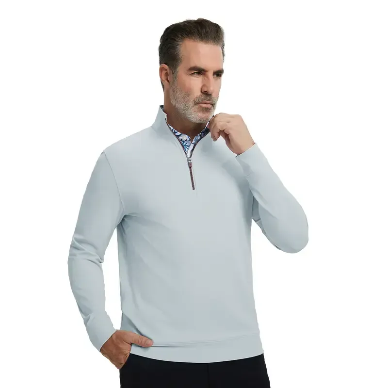 Men's lightweight turtleneck long-sleeved pullover