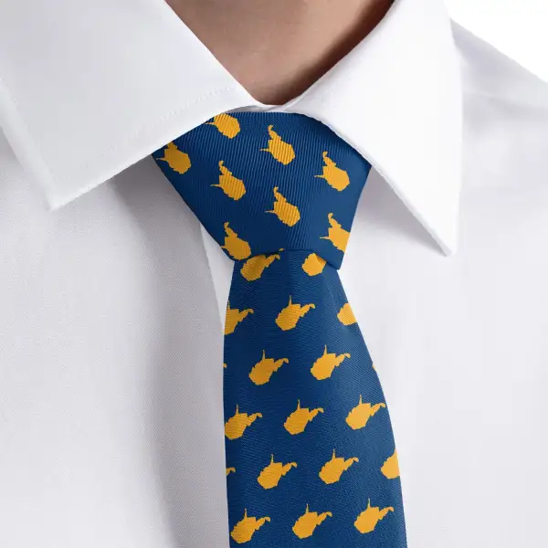 Timeless Outline Emblem Statement Necktie