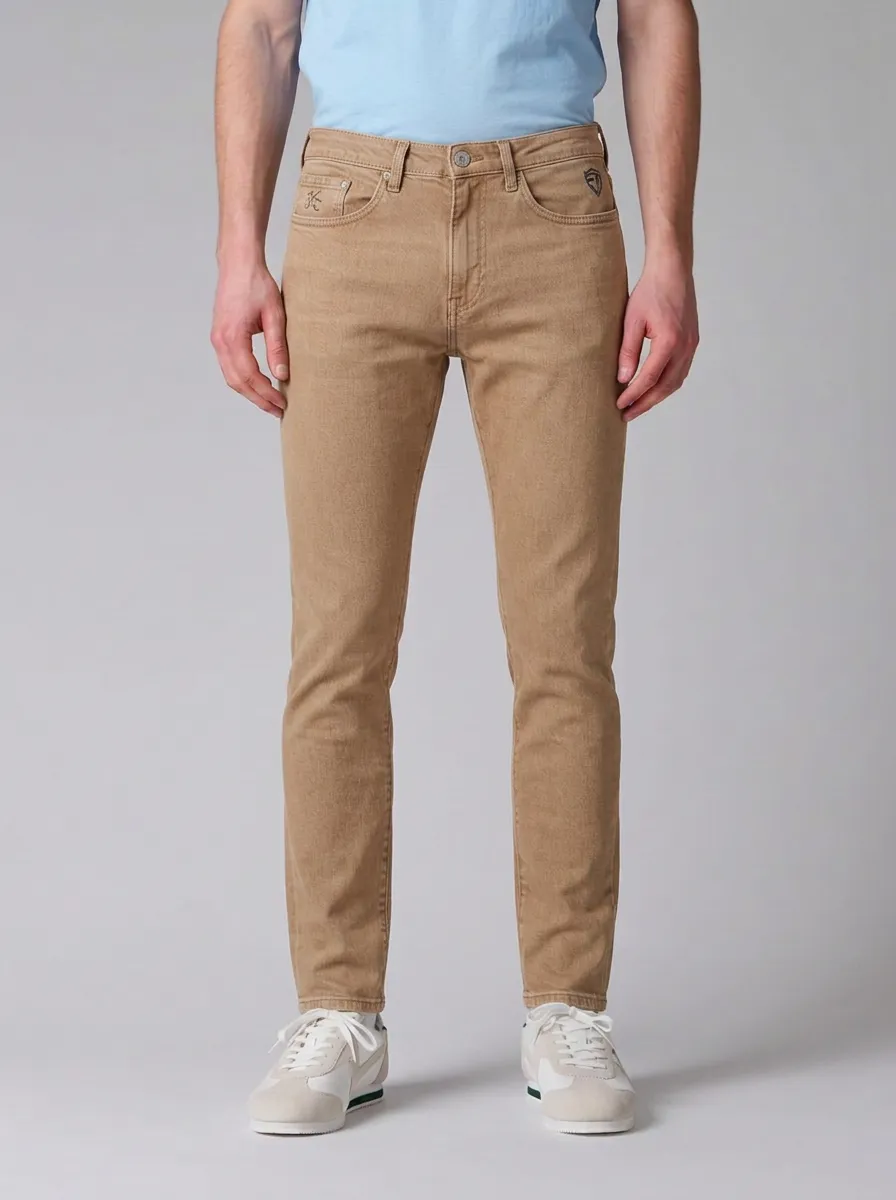 Men's Refined Weekend Casual Wear Stretch Denim Jeans