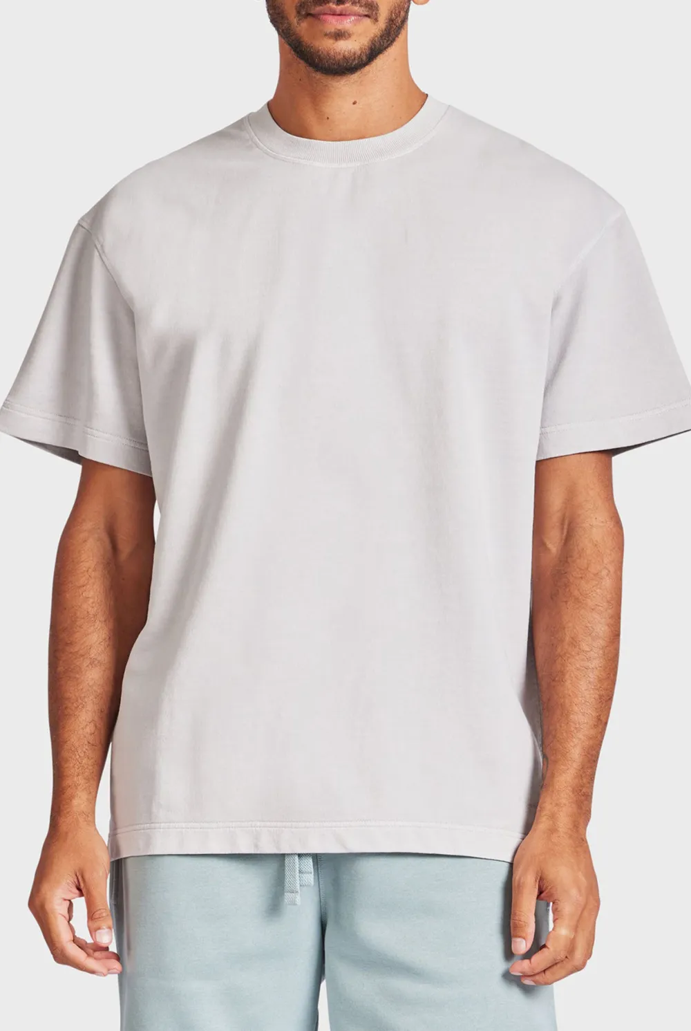 Seasponge Colored Short Sleeve Crew Neck Tee