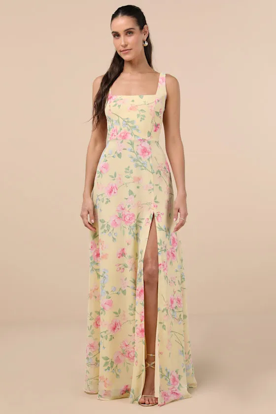 Remarkable Arrival Light Yellow Sleeveless Maxi Dress