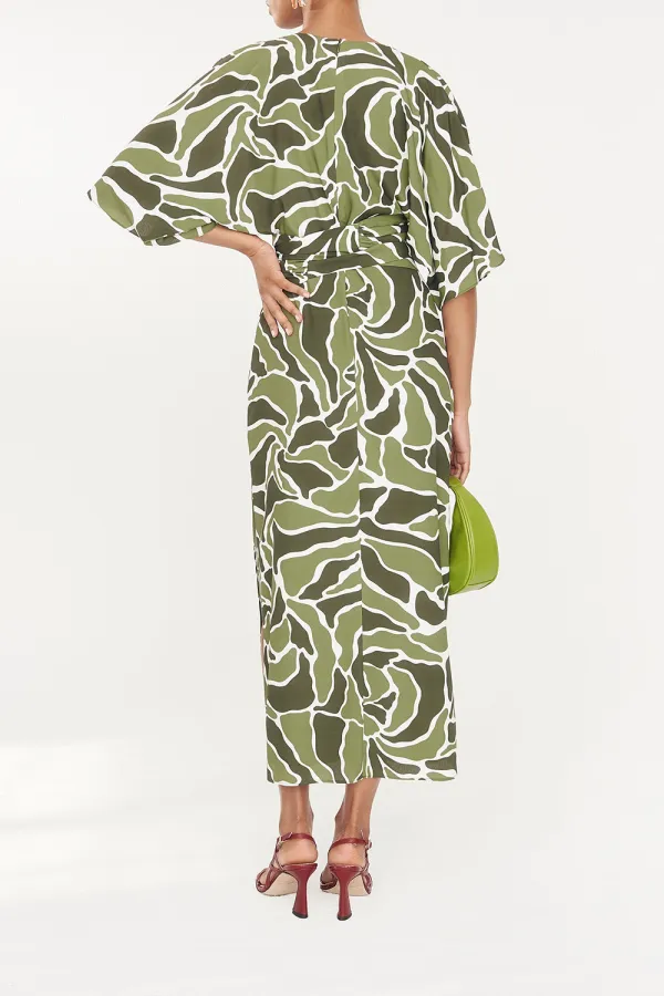 Floral V-neck Dress