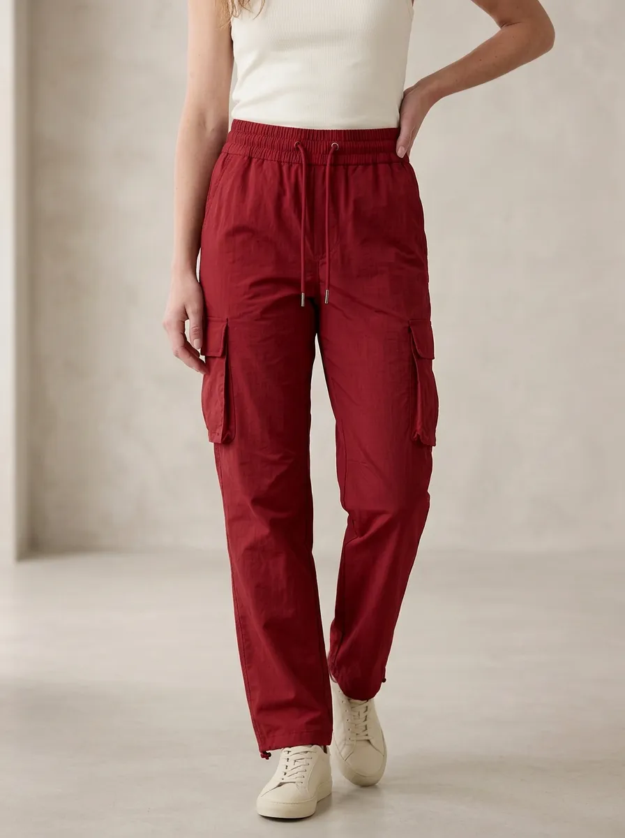 Women's Classic Sport Inspired Cargo Cargo Work Pants