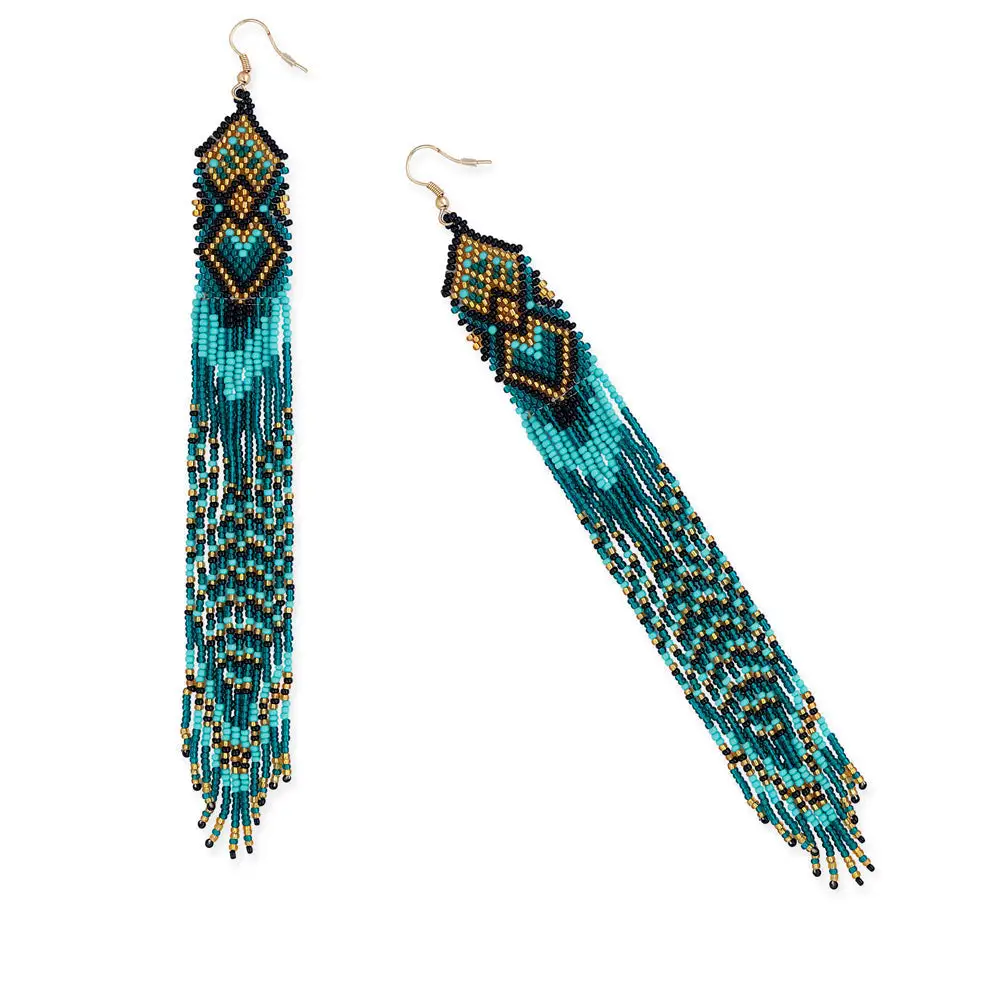 Graceful Polished Artful Beaded Earrings