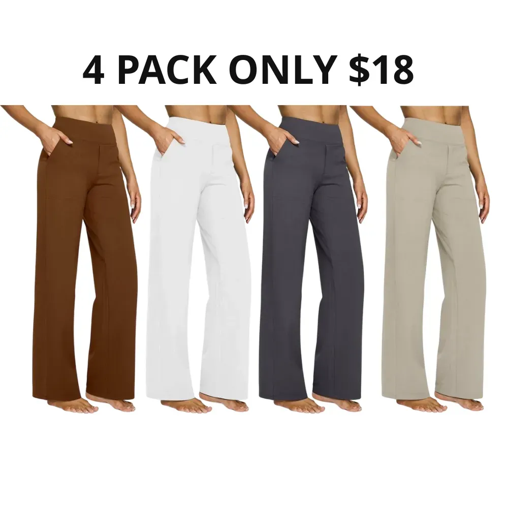 Women Wide Leg Pants with Pockets🔥8-Pack - All Colors Included, Only $24