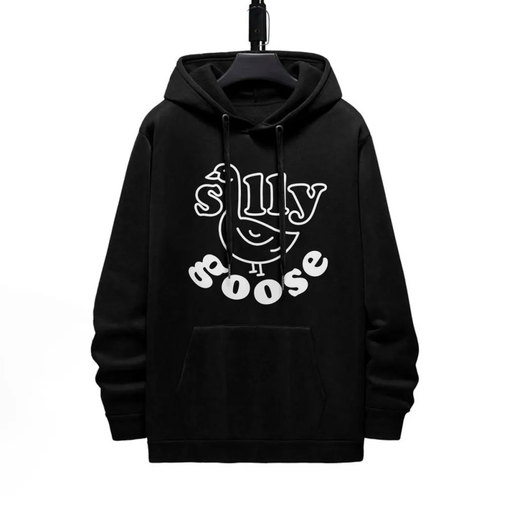 Funny Goose Pattern Printed Hoodie