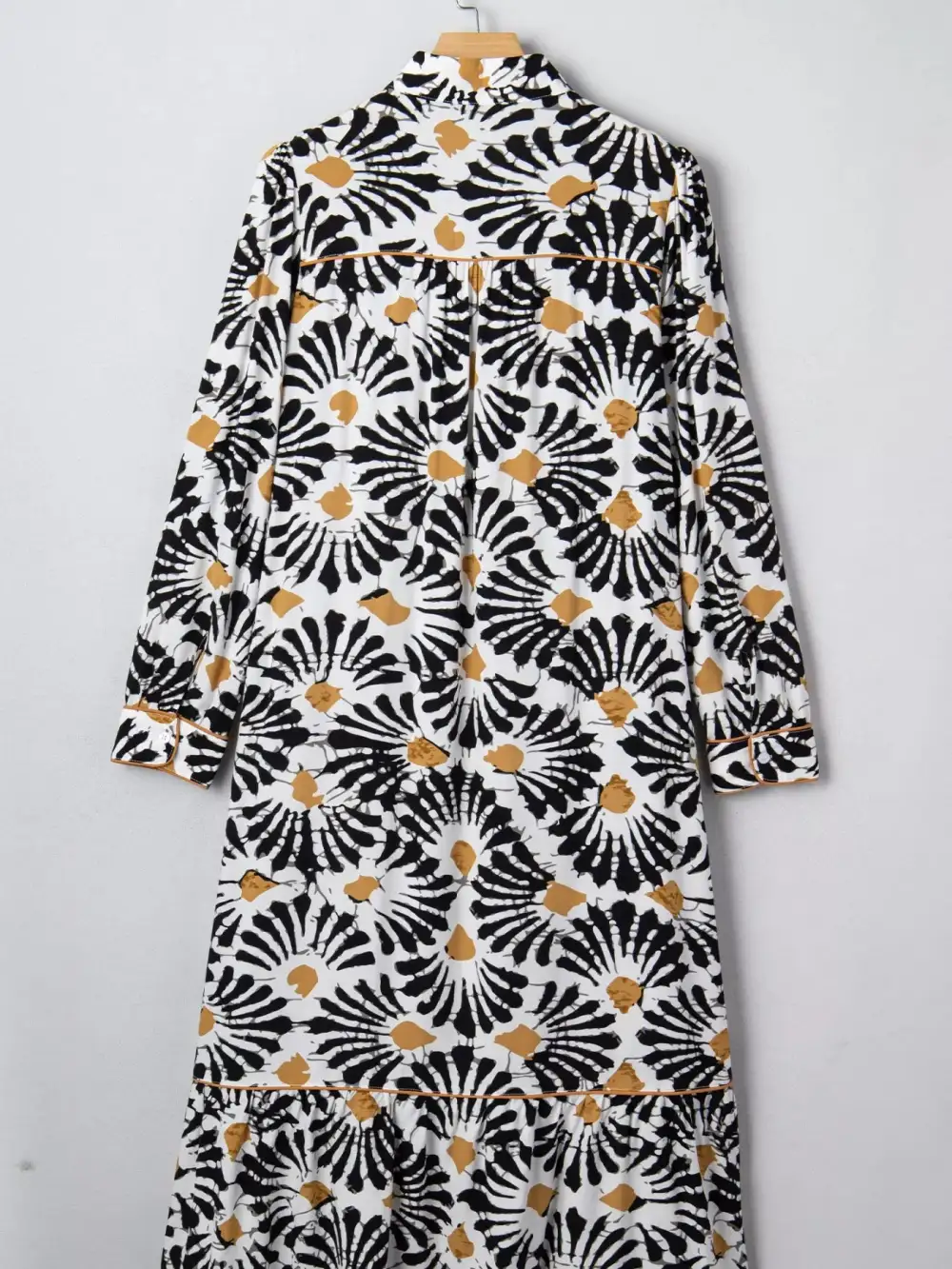 Balanced Detail Floral Abstract Print Dress