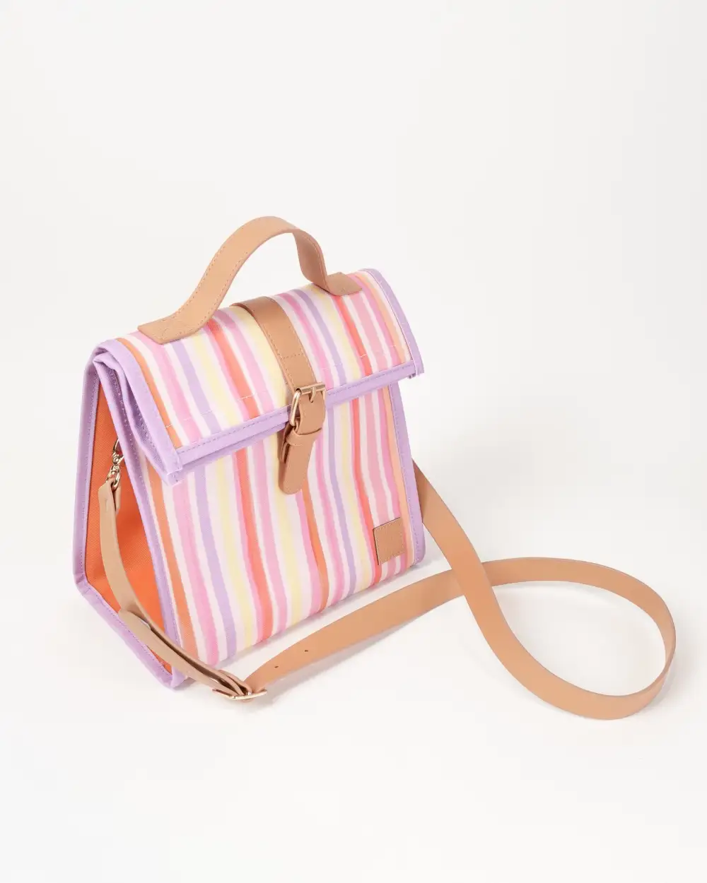 Graphic Lunch Satchel With Strap