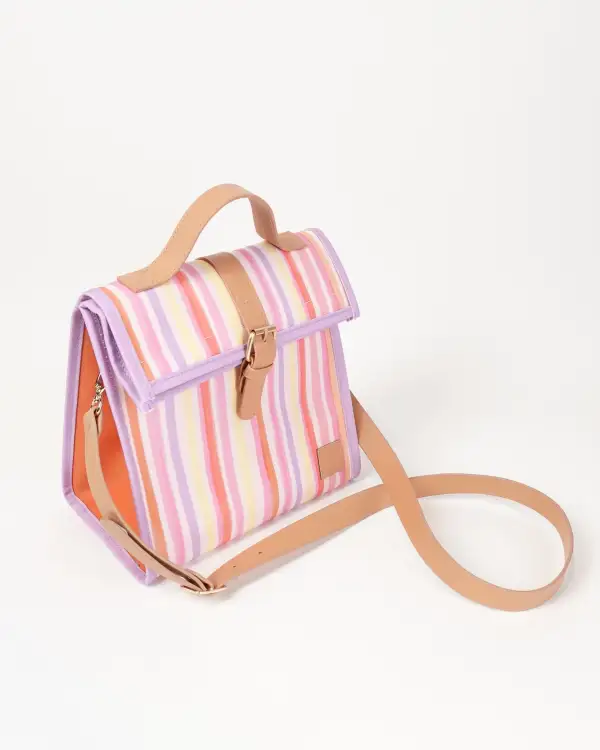 Graphic Lunch Satchel With Strap