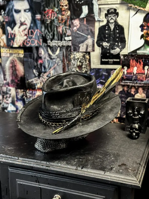 🏷️ 🔥 Limited Edition – Handcrafted “Rust Rebel” Fedora Hat 🔥  Made for Rebels. Worn by Legends.