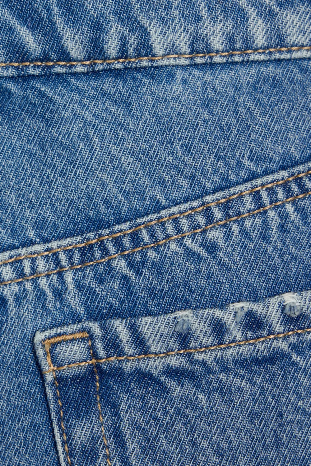 Dark Blue Cuffs Denim Shorts