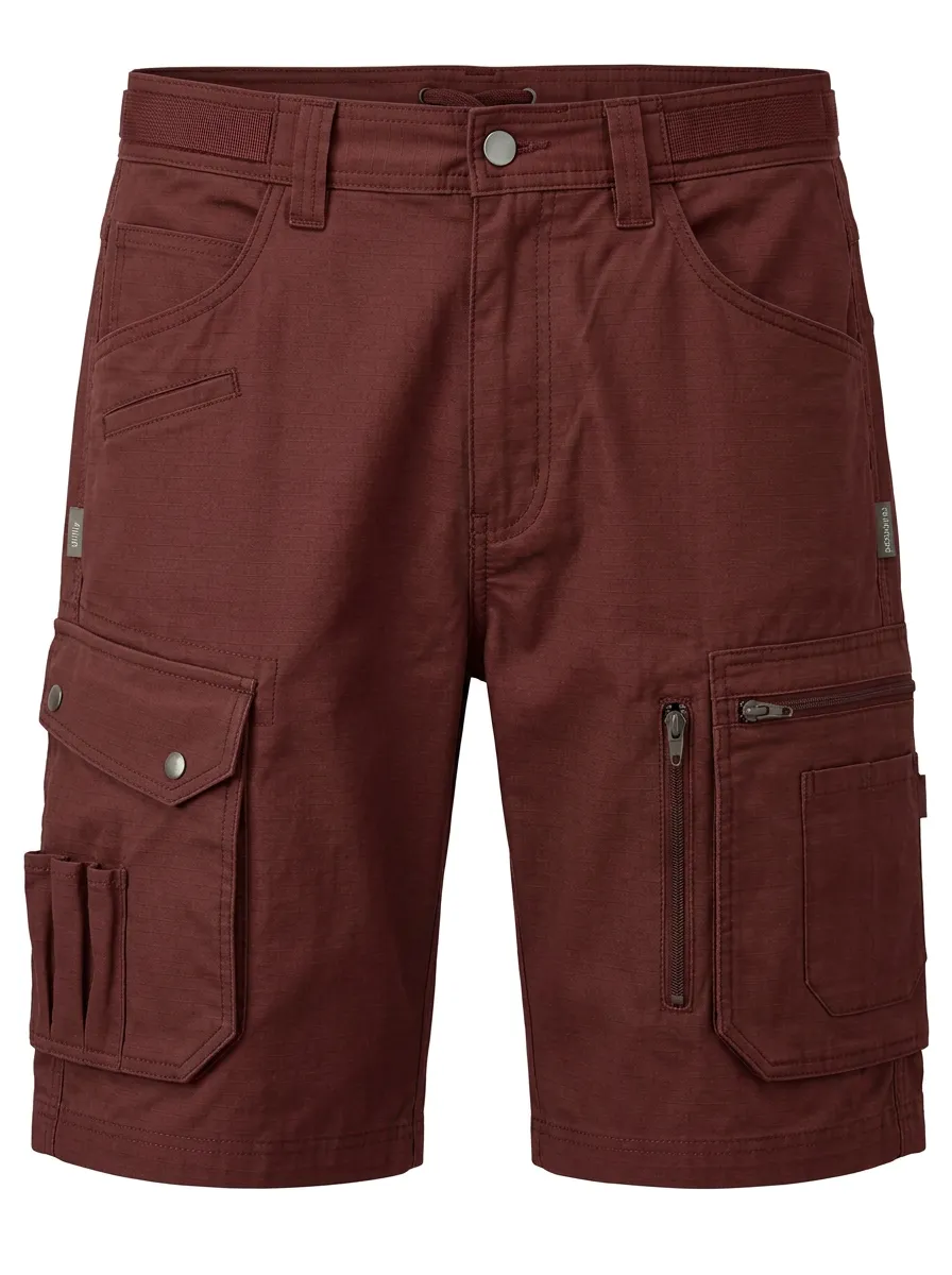 Men's Olive Green Multi-Pocket Tactical Cargo Shorts