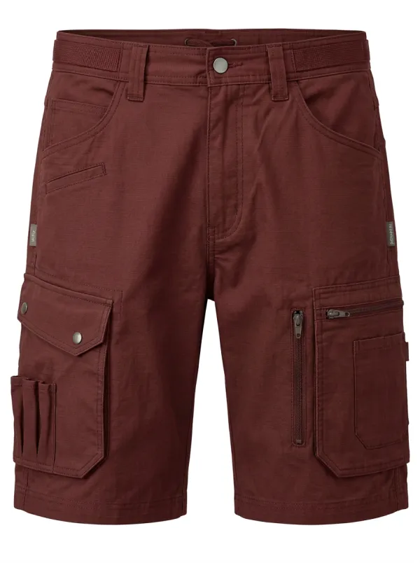 Men's Olive Green Multi-Pocket Tactical Cargo Shorts