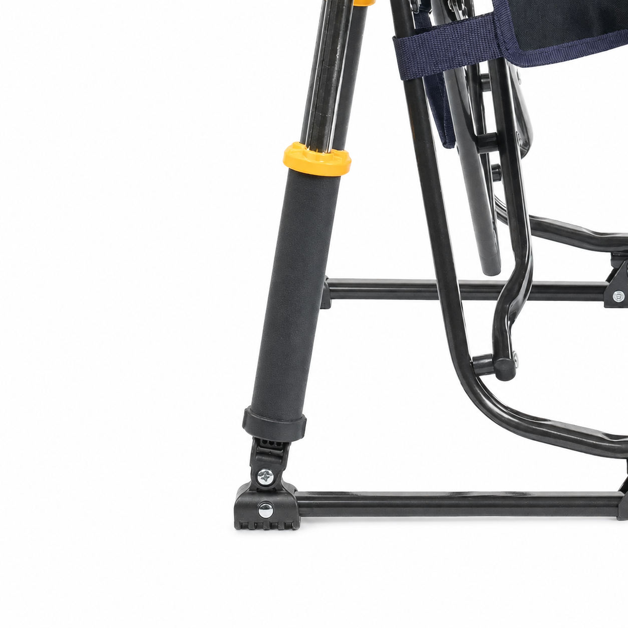 Close-up of the chair rocking support mechanism