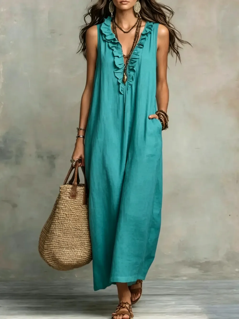 Bohemian maxi dress