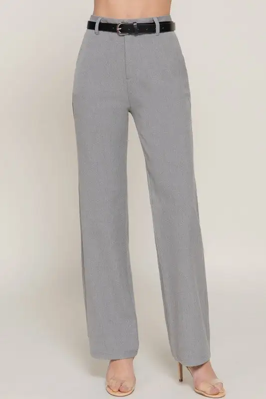 Classic Everyday Belted Pants