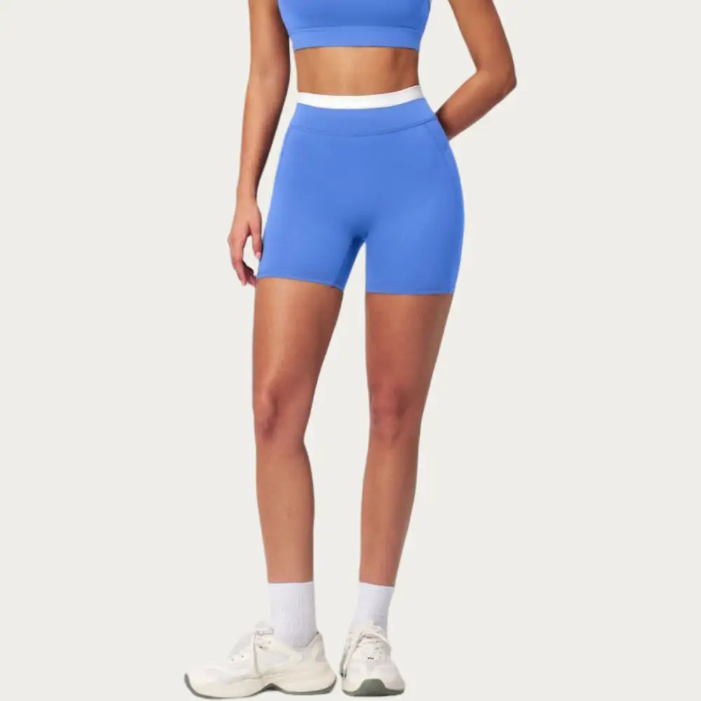 Easygoing High-Waist Stretch Biker Shorts