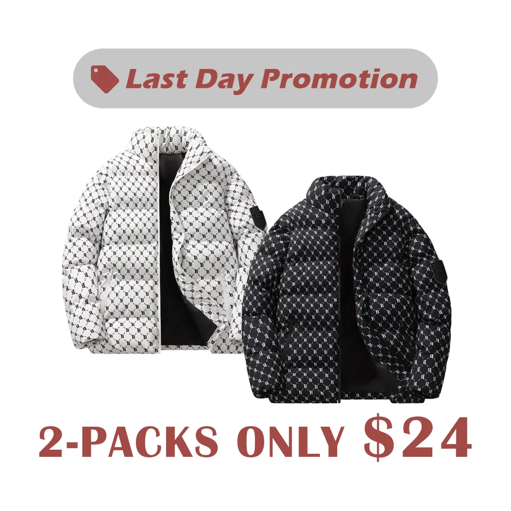 🔥Men's Lightweight Quilted Hooded Jacket - Windproof Warm Winter Coat