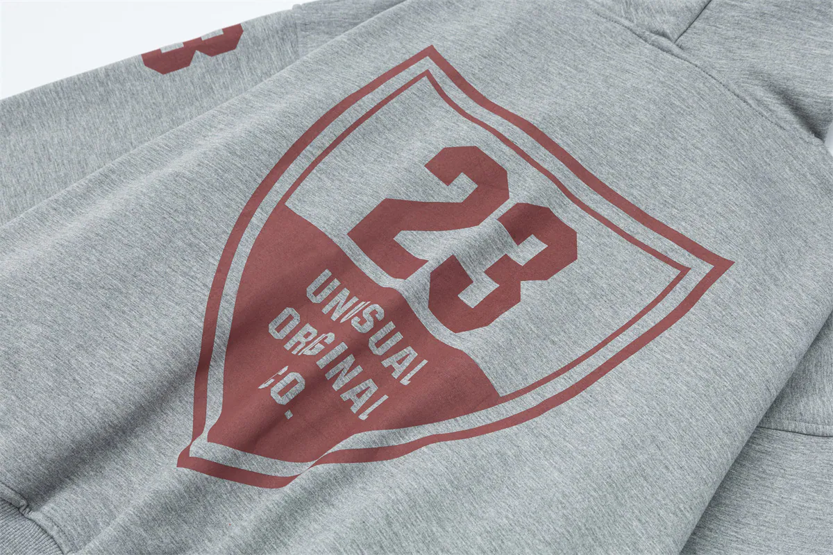 Layered-Look Fleece Hoodie