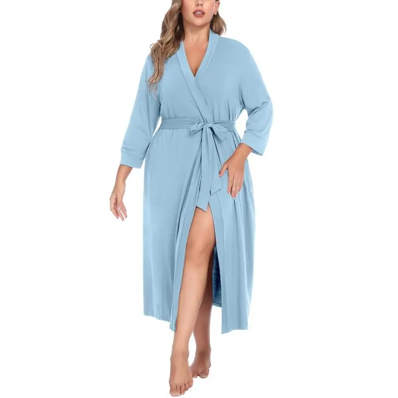 Women's Plus Size Kimono Robe