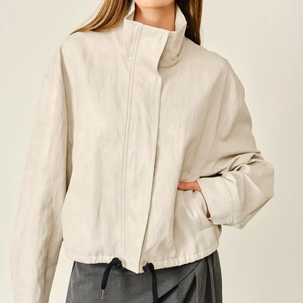 Turtleneck Bomber Jacket