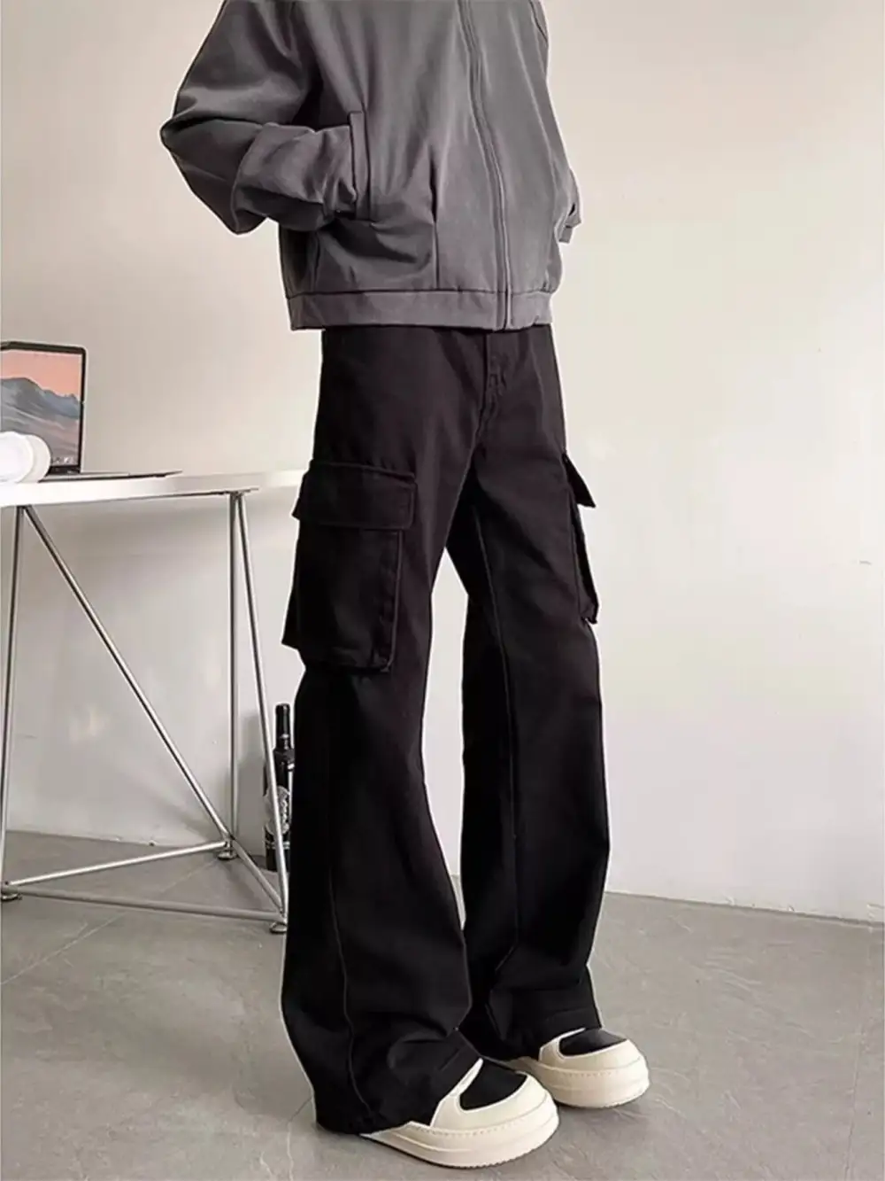 Men's Plus Size Vintage Washed Cargo Pants