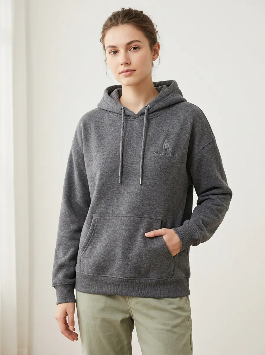 Women's Nature Adventure Pine Tree Printed Hoodie