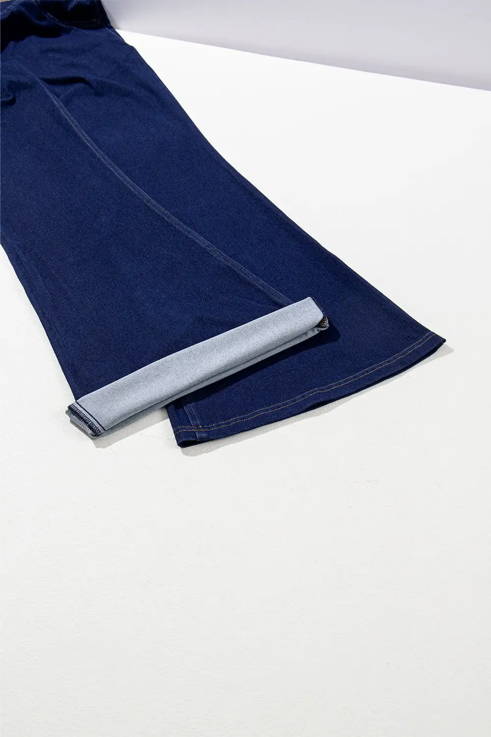 Contoured High Waist Flare Leg Denim Jeans