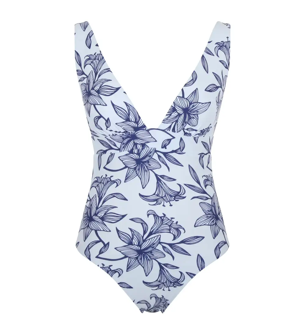 Refined Plunge Wire-Free One-Piece Swimsuit