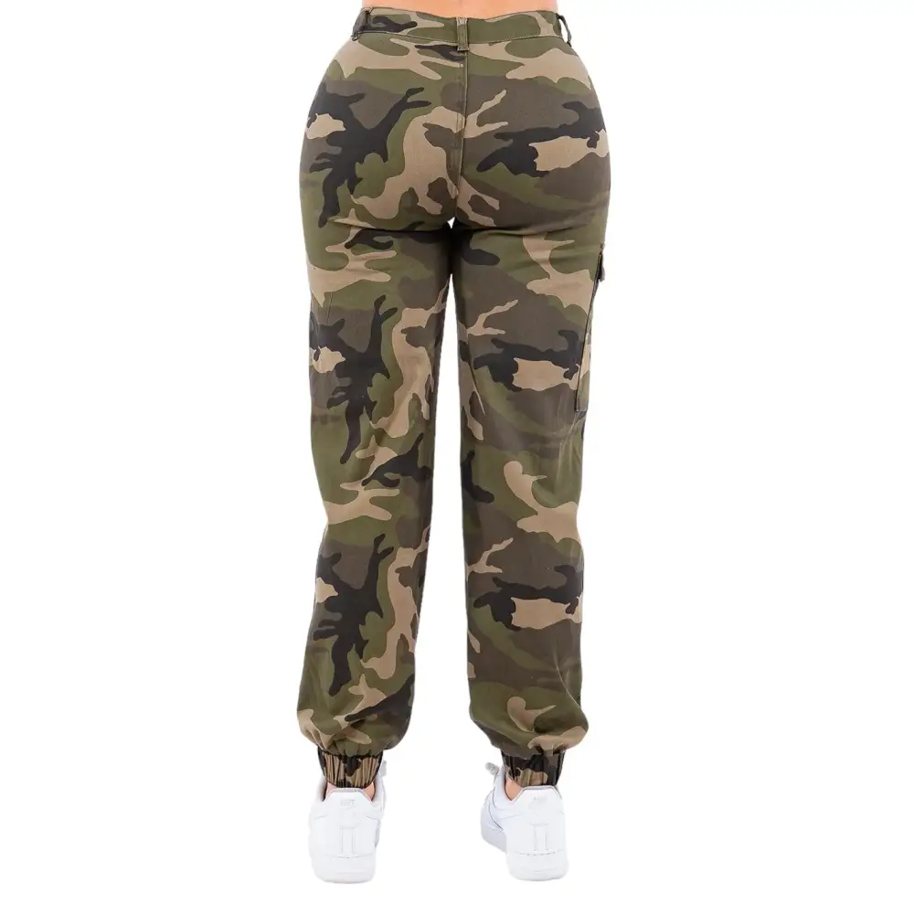 High-Waist Utility Cargo Pants