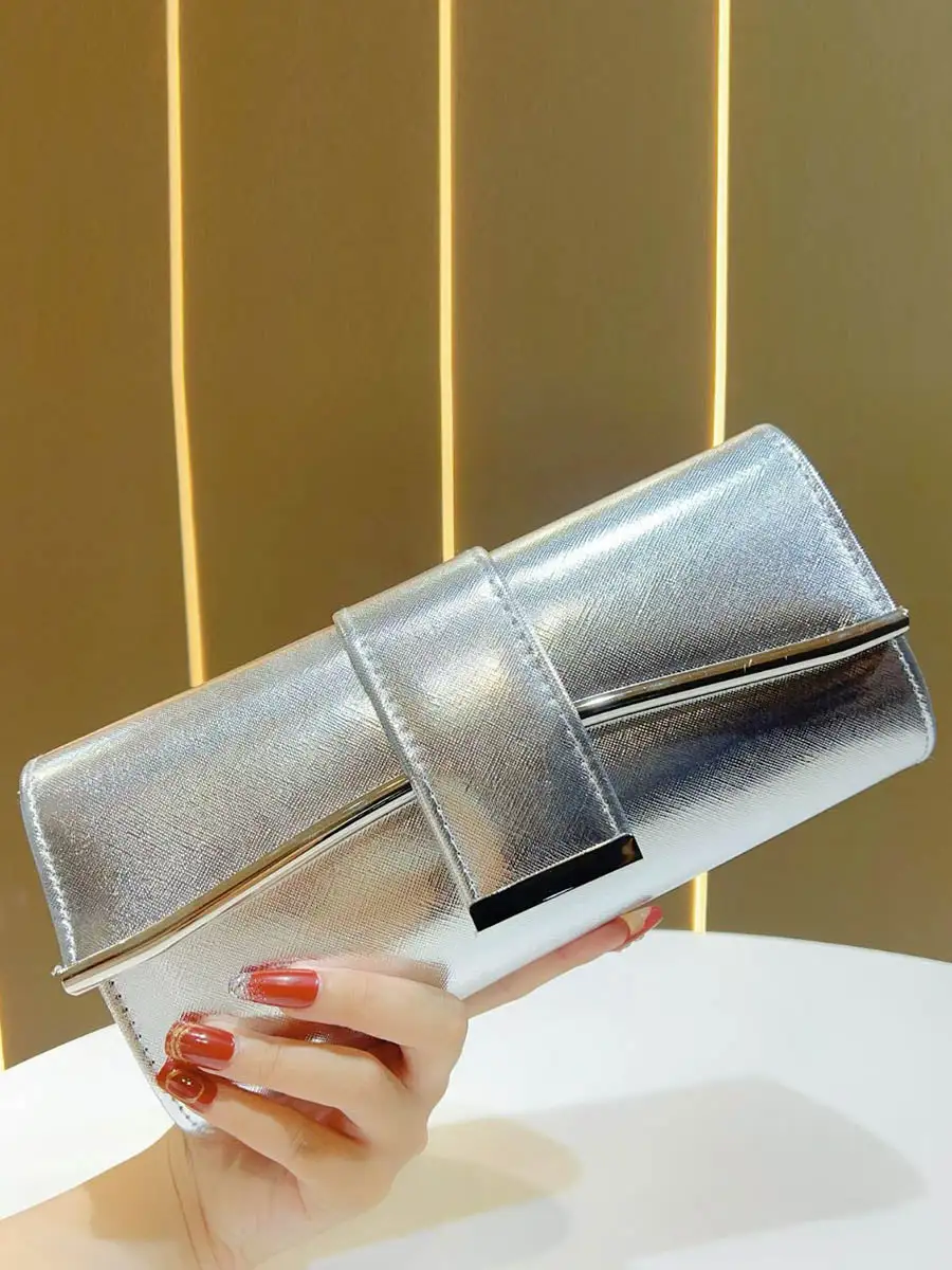 Chain Detail Evening Clutch Bag