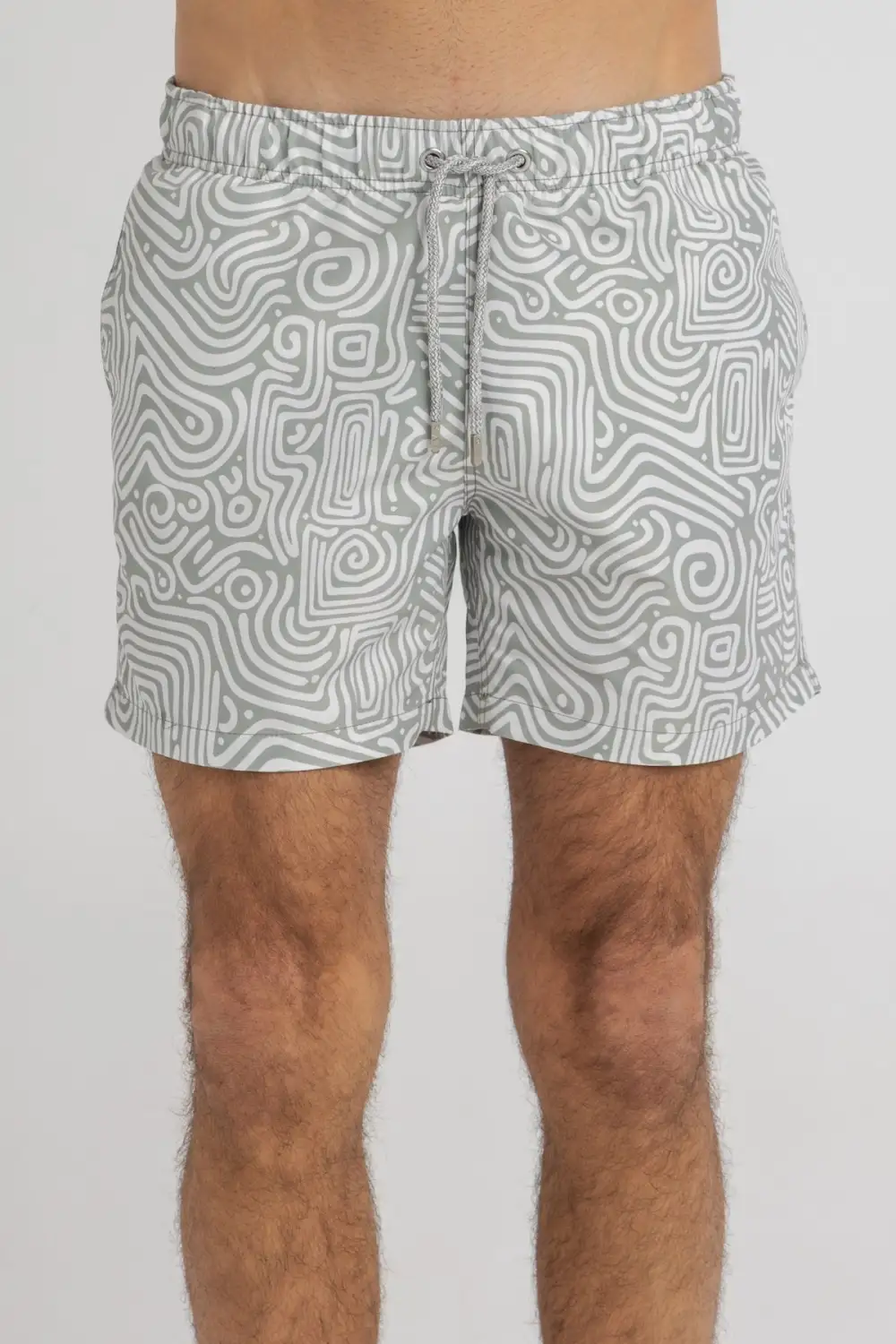 Pistachio Swirls Swim Shorts