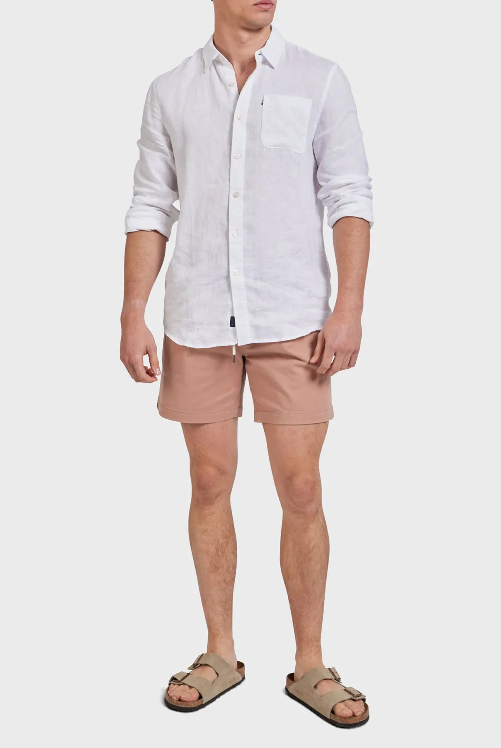 Dove Grey Twill Short