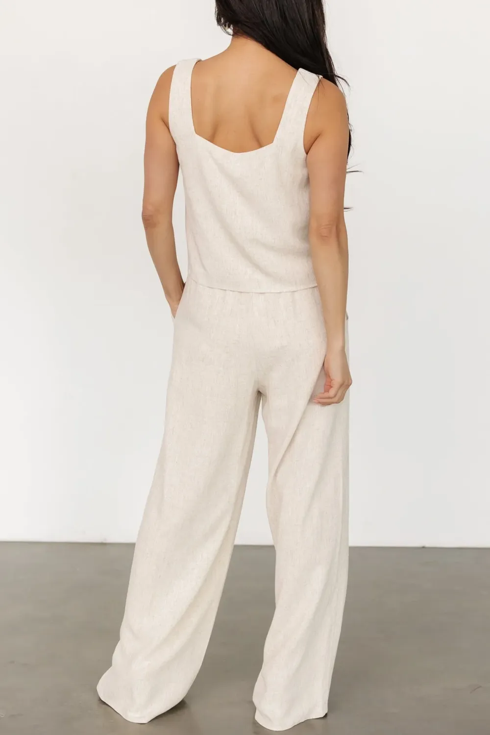 Simple Solid Color Loose Slimming Pants