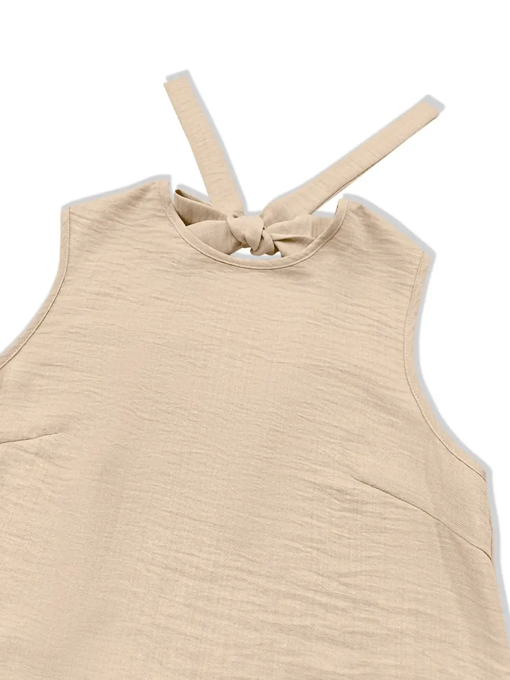 Smooth Finish Ruffle Sleeveless Mini Dress