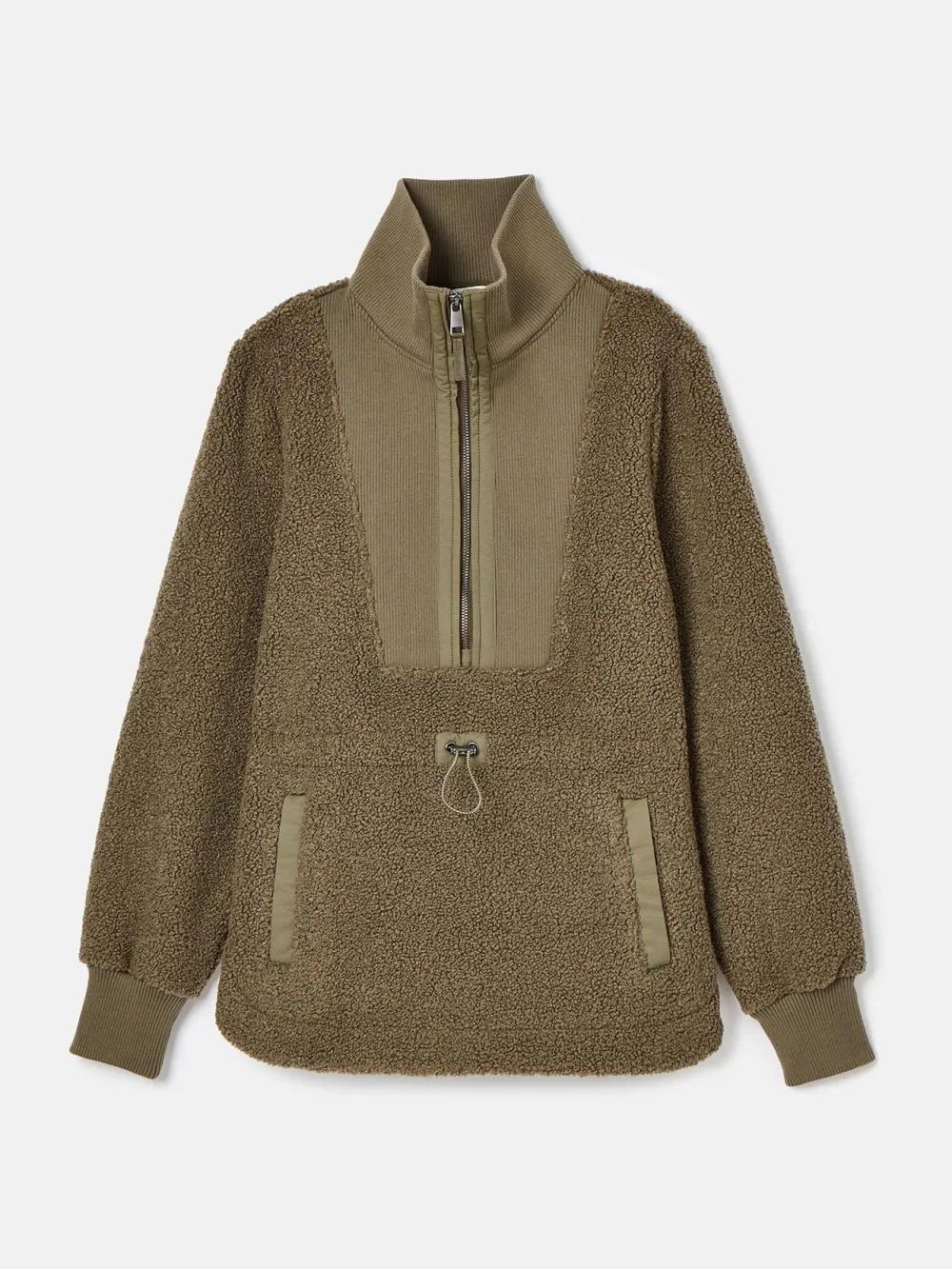 Khaki Green Borg Fleece