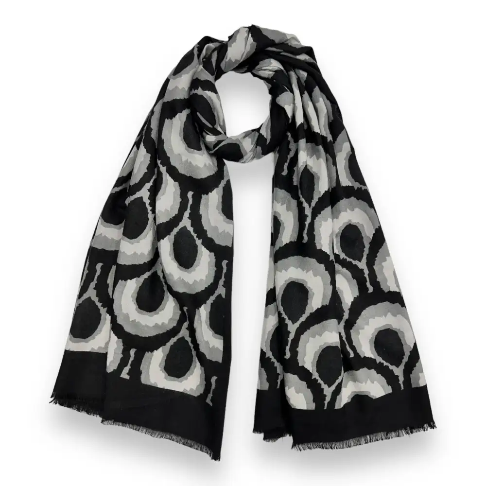 Peacock Feather Medium Weight Scarf