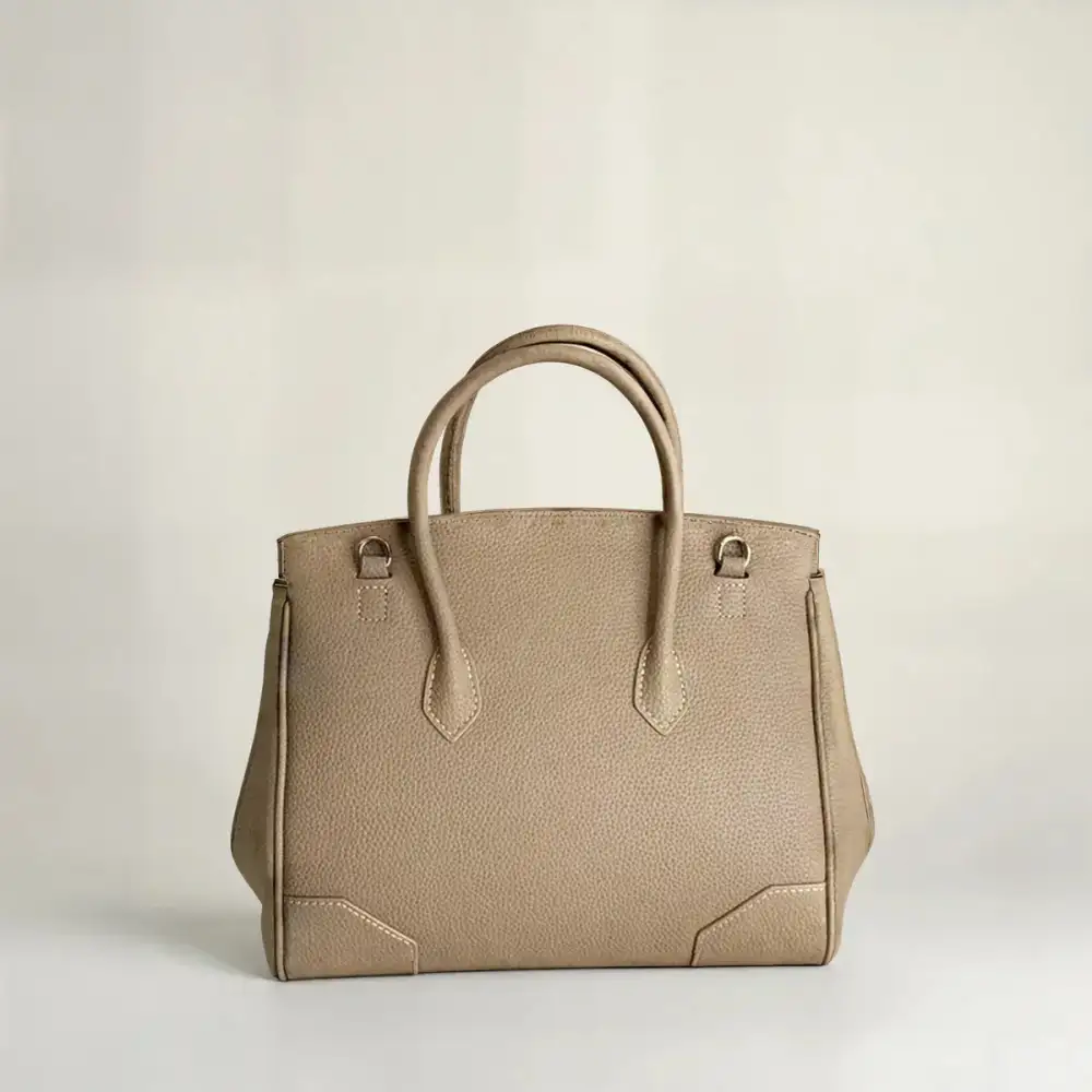 Buckle Leather Handbag