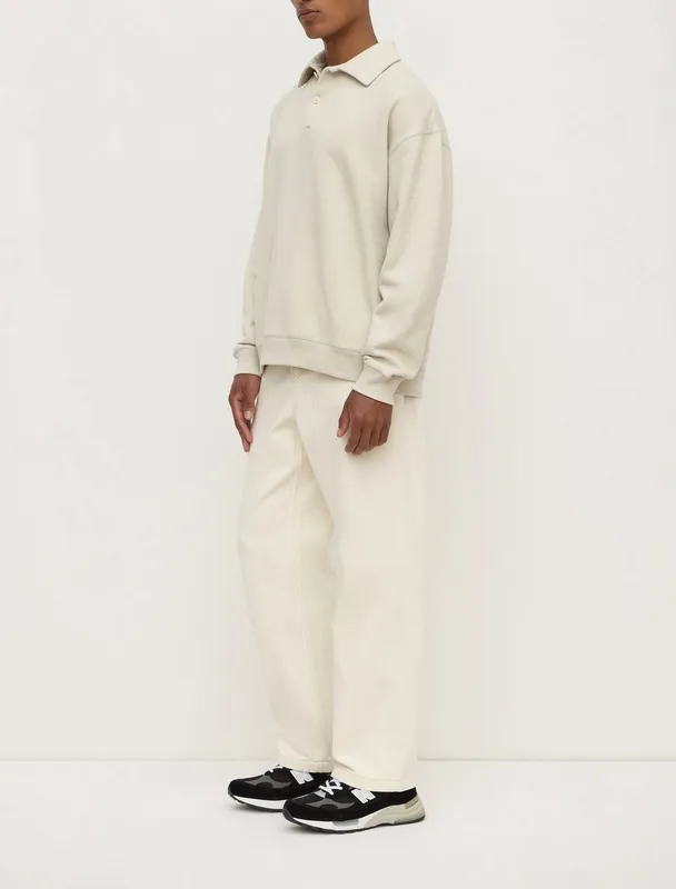 Limestone Fleece Polo Sweatshirt