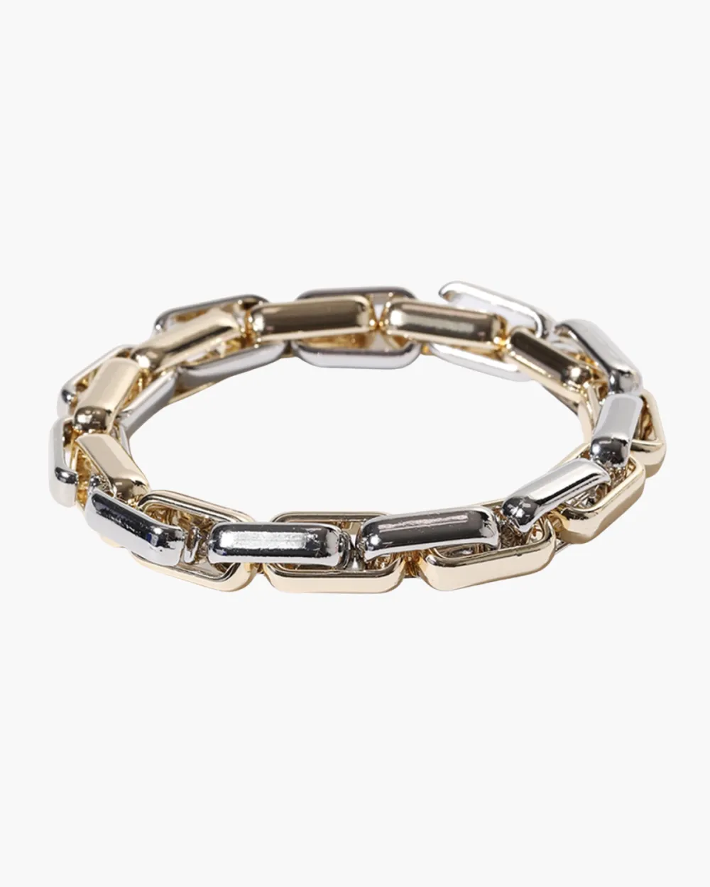 Paperclip Link Stretch Bracelet