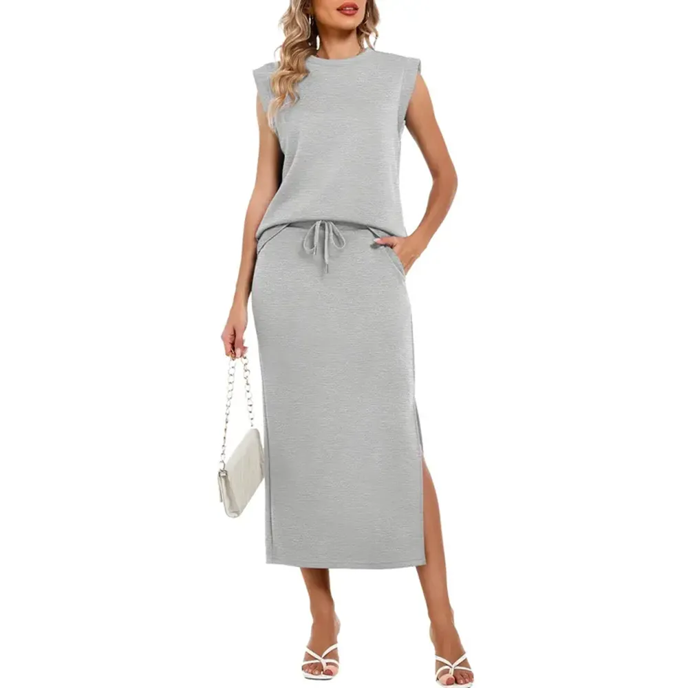 Women's 2-Piece Fitted Basic Outfits