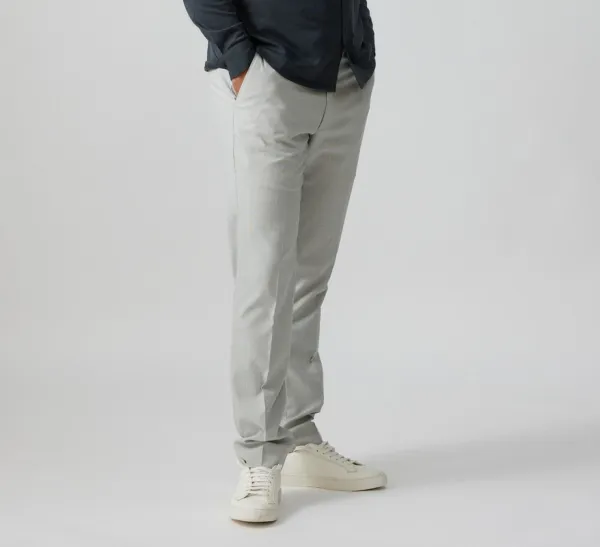 Charcoal Cotton Jersey Button-Up Shirt